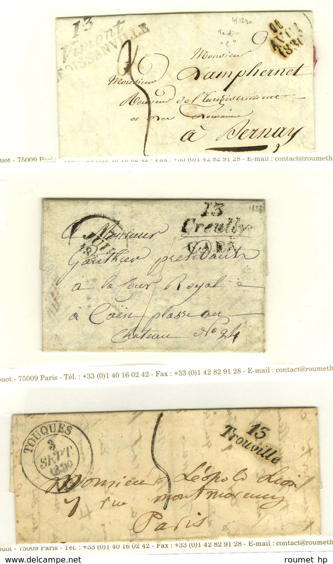 Lot De 3 Cursives Du Calvados. - B / TB. - 1801-1848: Voorlopers XIX