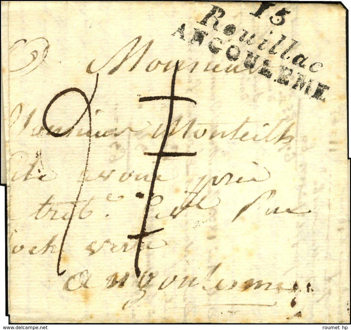 Cursive 15 / Rouillac / ANGOULEME. 1832. - TB / SUP. - 1801-1848: Voorlopers XIX