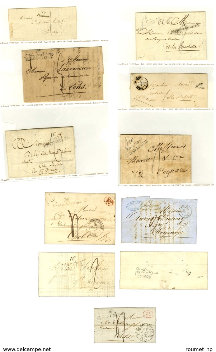 Lot De 11 Cursives De Charente Supérieure. - B / TB. - 1801-1848: Precursors XIX