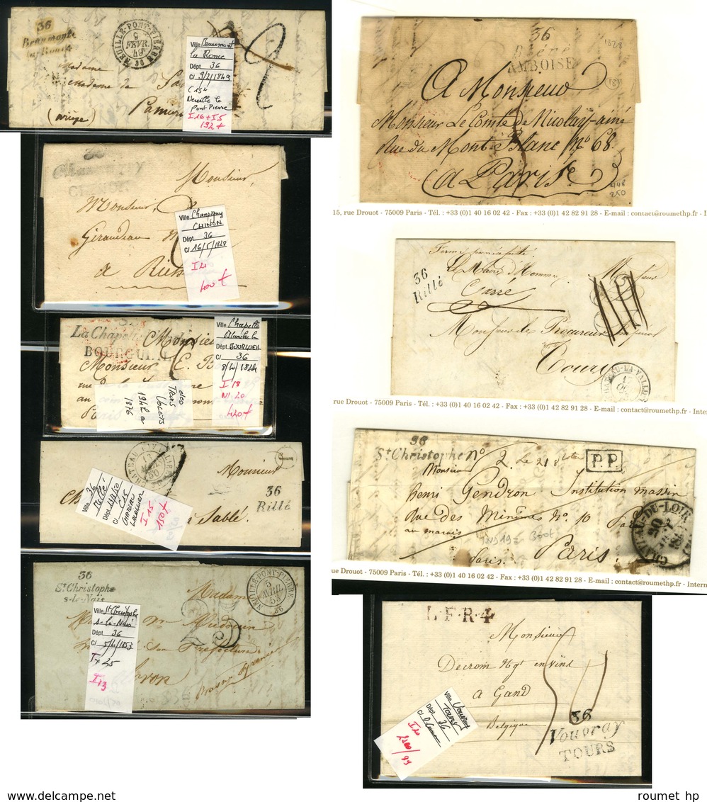 Lot De 9 Cursives D'Indre Et Loire . - B / TB. - 1801-1848: Précurseurs XIX