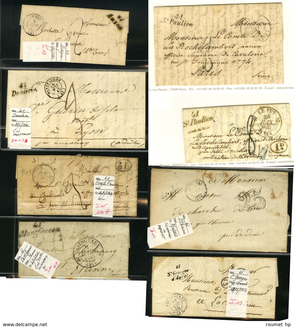 Lot De 8 Cursives De Haute Loire. - B / TB. - 1801-1848: Precursors XIX