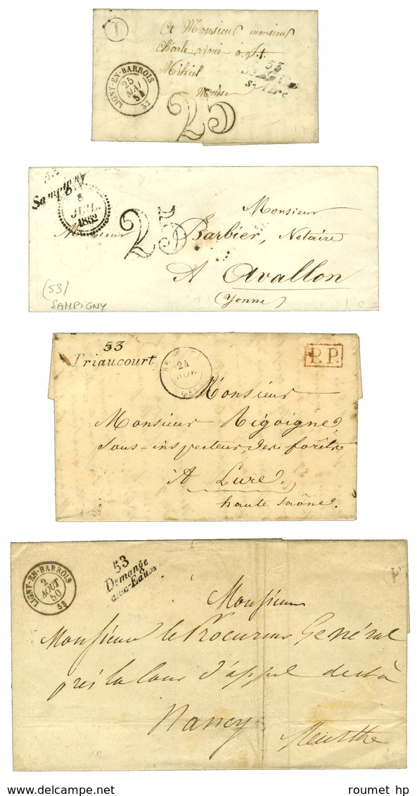 Lot De 4 Cursives De La Meuse (cote 510). - B / TB. - 1801-1848: Precursors XIX