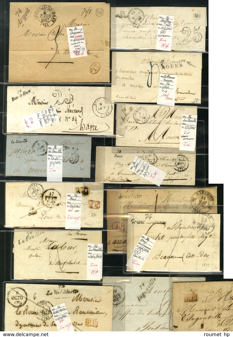 Lot De 14 Cursives De Seine Inférieure (cote 1830). - B / TB. - 1801-1848: Precursors XIX