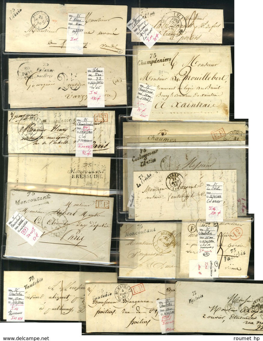 Lot De 15 Cursives Des Deux Sèvres (cote 1900). - B / TB. - 1801-1848: Precursors XIX