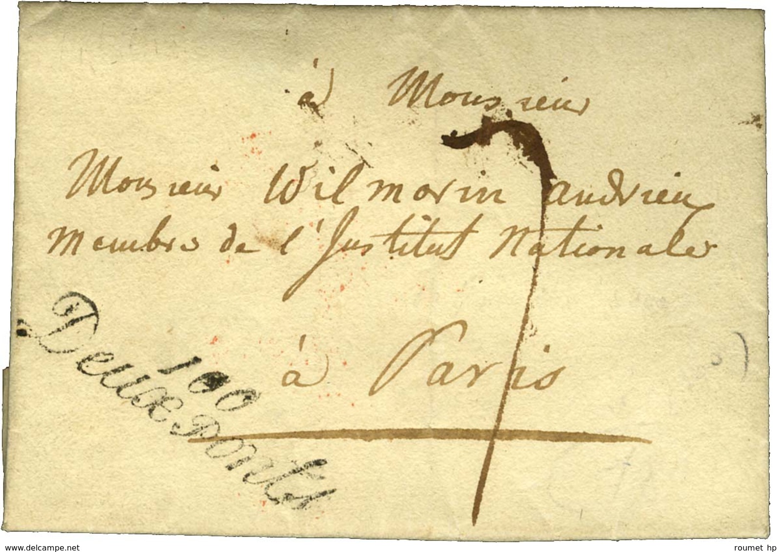 100 / Deux Ponts Sur Lettre Avec Texte Daté '' 14 Juillet 1812 '' Pour Paris. - SUP. - 1792-1815: Conquered Departments
