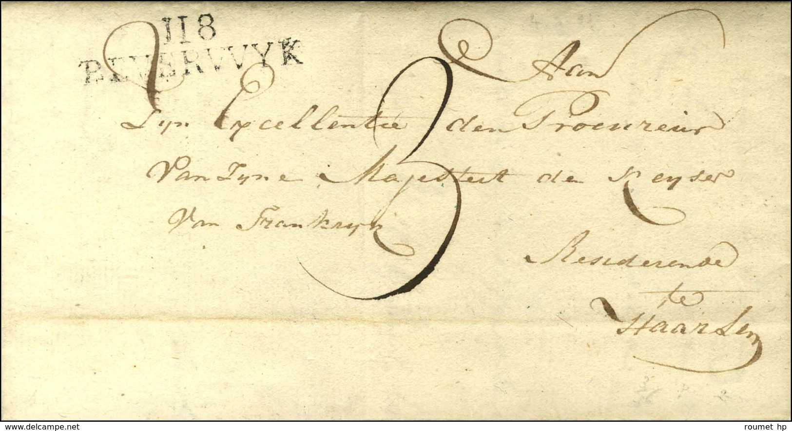 118 / BEVERWICK Sur Lettre Avec Texte Daté 1811. - TB. - 1792-1815: Dipartimenti Conquistati