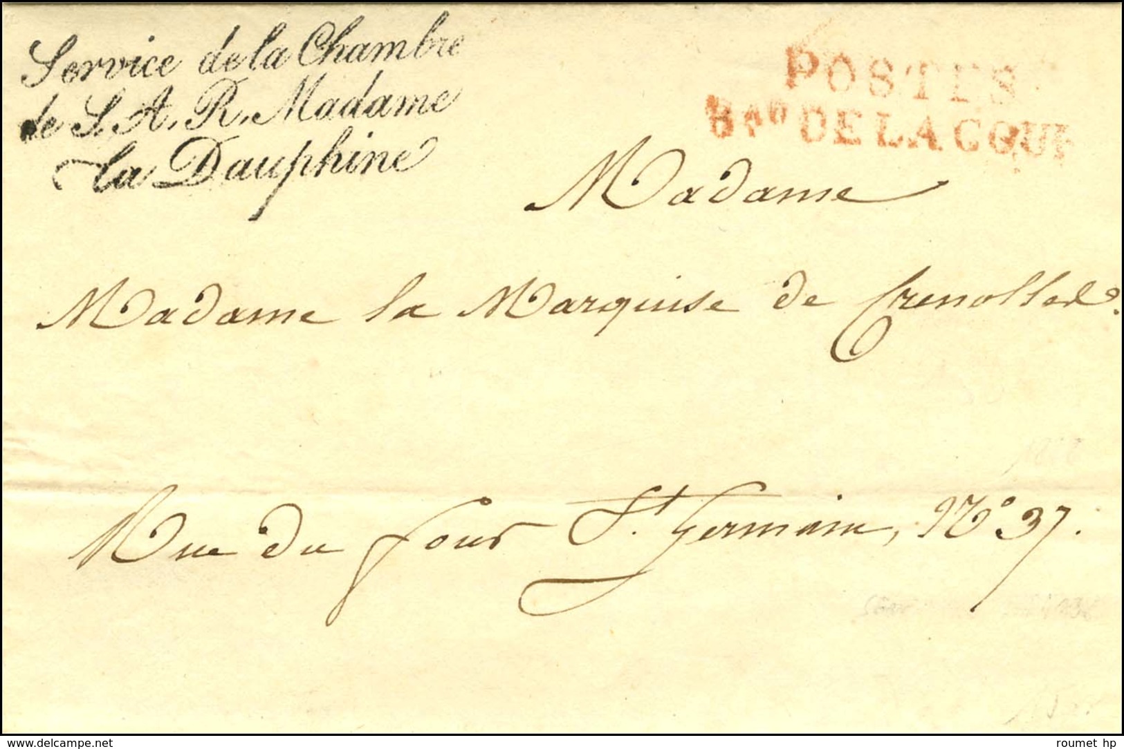 Service De La Chambre / De SAR Madame / La Dauphine (S. N° 4138). 1828. - SUP. - 1801-1848: Precursori XIX