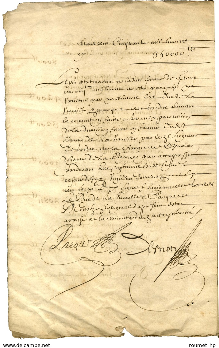 CHARGE DE CHEVALIER D'HONNEUR DE LA REINE (MARIE-THÉRÈSE). - Other & Unclassified