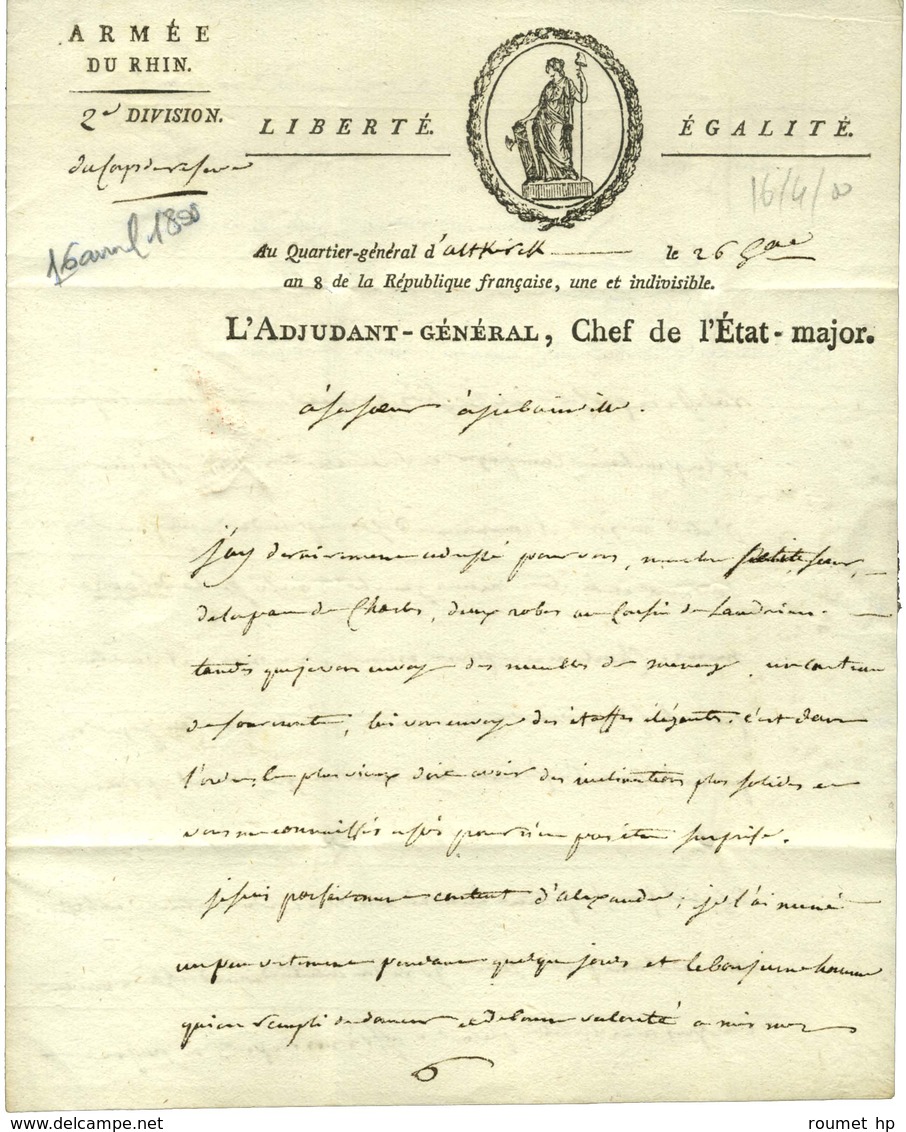 D'ARBOIS DE JUBAINVILLE Joseph Louis (1764-1803), Général De Brigade. - Altri & Non Classificati
