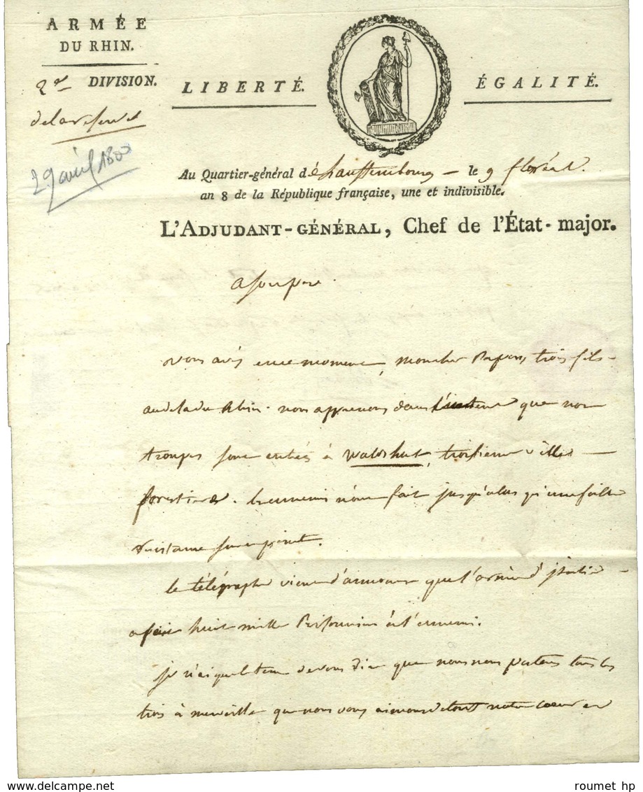 D'ARBOIS DE JUBAINVILLE Joseph Louis (1764-1803), Général De Brigade. - Other & Unclassified