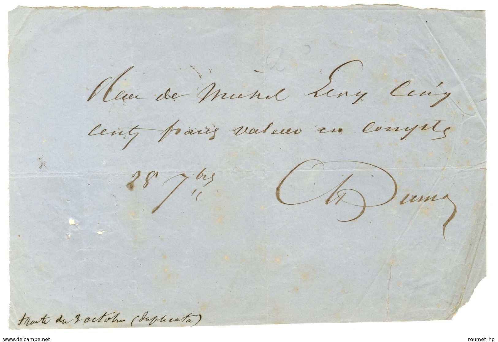 DUMAS Alexandre Père (1802-1870), écrivain Et Homme De Théâtre. - Andere & Zonder Classificatie