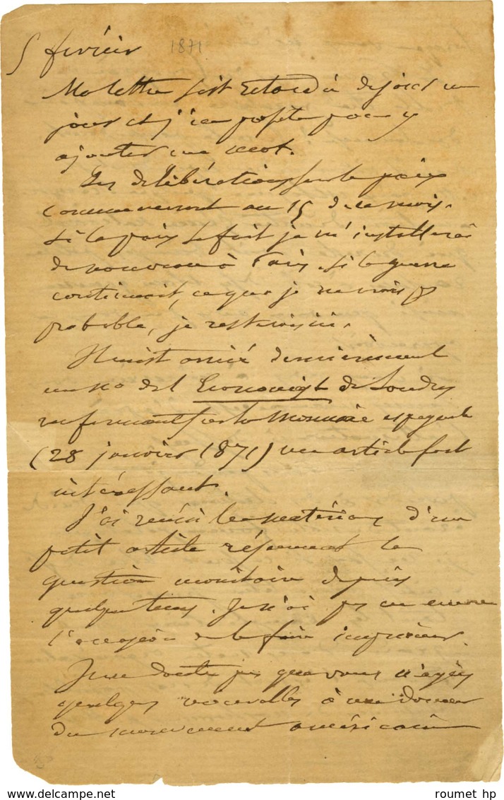 NAPOLÉON III, Charles Louis Napoléon Bonaparte (1808-1873), Empereur Des Français De 1852 à 1870. - Andere & Zonder Classificatie