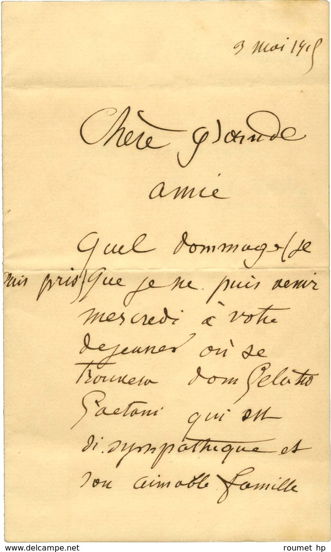 RODIN Auguste (1840-1917), Sculpteur. - Other & Unclassified