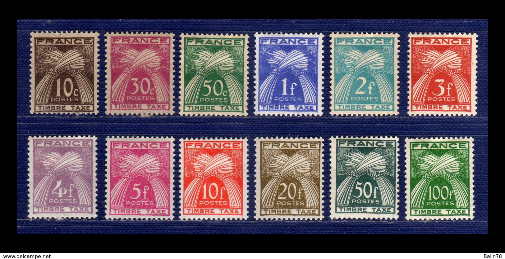 1946-1953 - Francia - Taxas - Scott. J 80 / J 92 - MLH - FR- 111 - 1859-1959 Nuevos