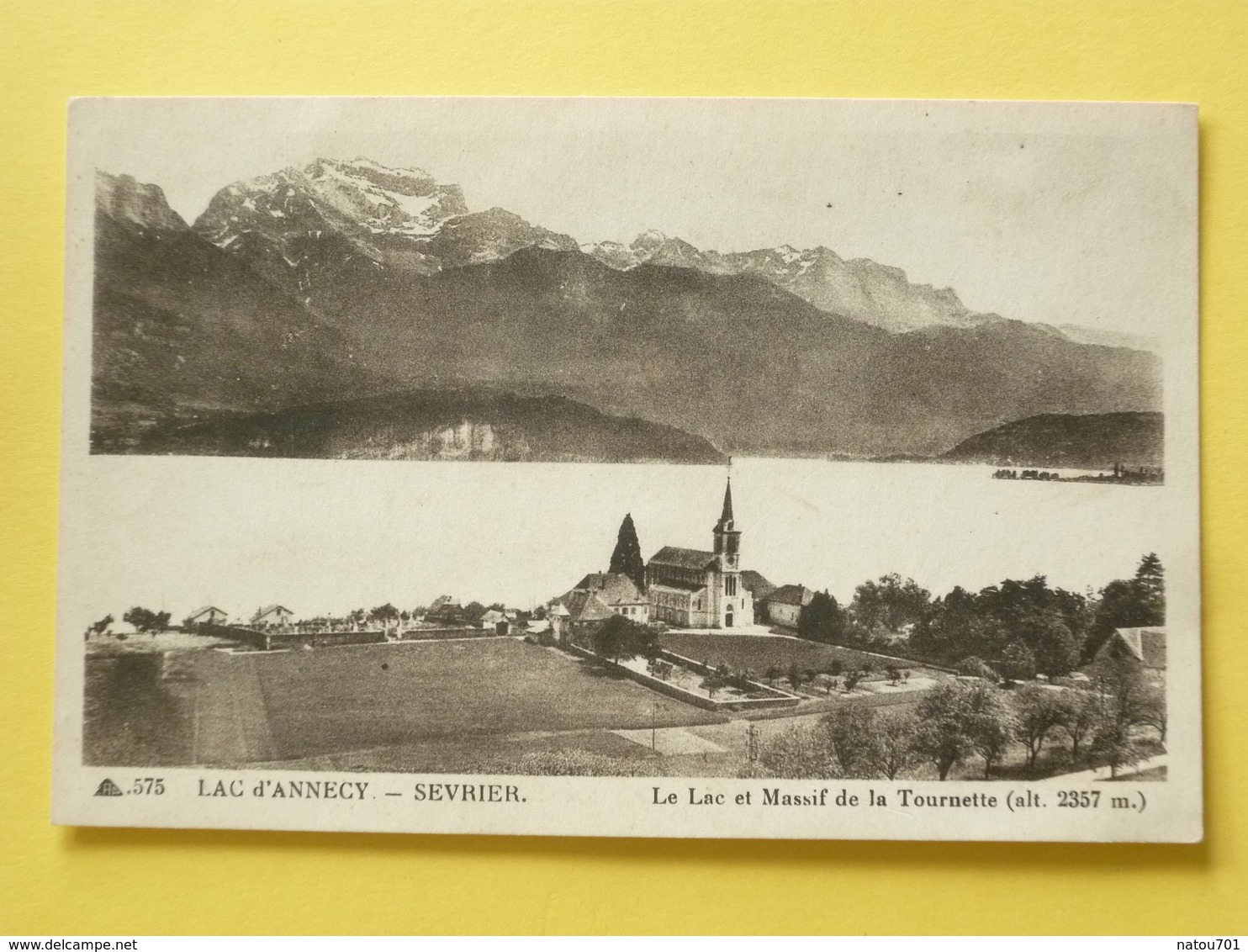 V05-BC-74-haute Savoie-sevrier -le Lac-vue Generale Et La Tournette- - Annecy