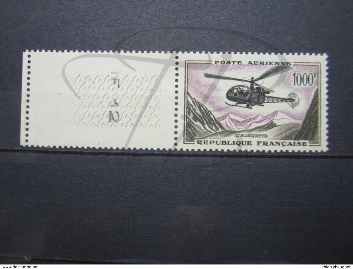 VEND BEAU TIMBRE DE POSTE AERIENNE DE FRANCE N° 37 + BDF , XX !!! - 1927-1959 Neufs