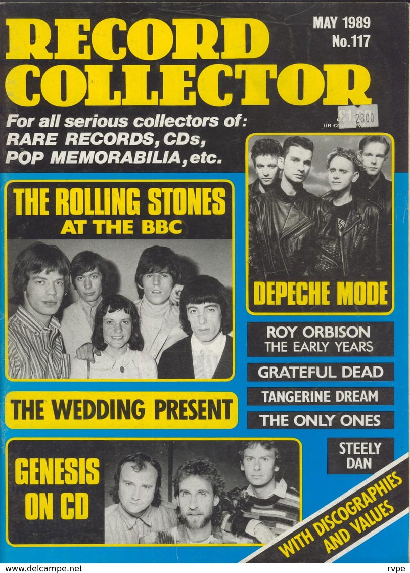 REVUE ANGLAISE RECORD COLLECTOR N° 117  De 1989 : ROLLING STONES , Depeche Mode  ETC ........... - Objets Dérivés