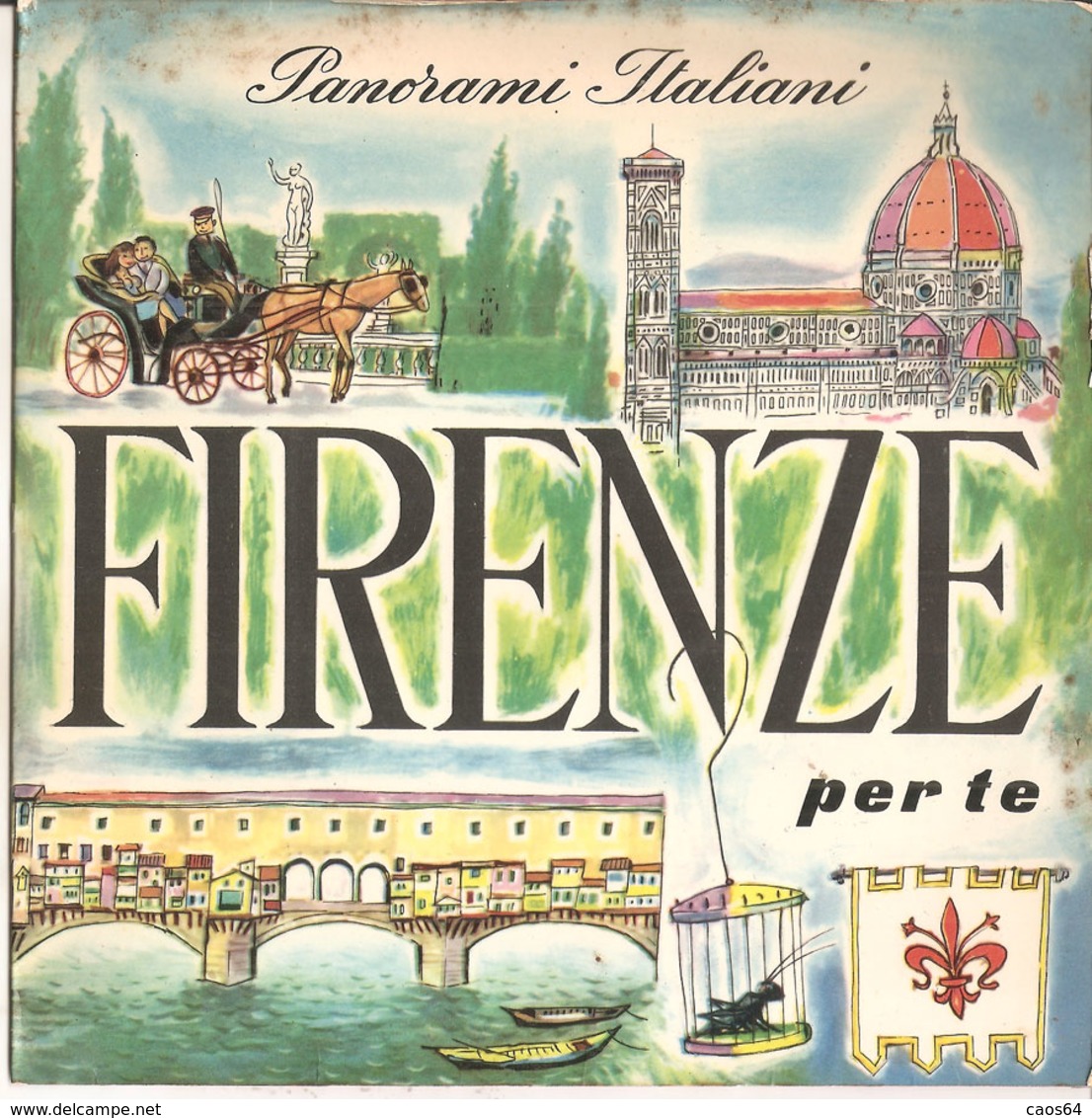 FIRENZE PER TE PANORAMI ITALIANI 7" 33 GIRI NM/NM - Altri & Non Classificati