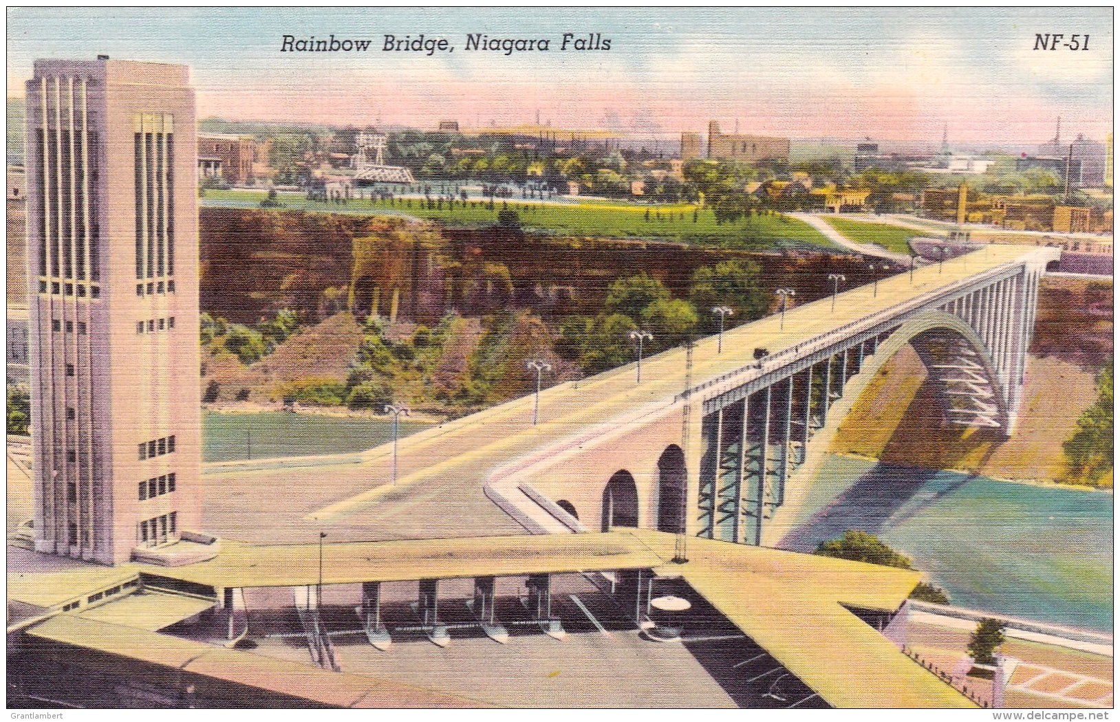 Rainbow Bridge, Niagara Falls, New York, USA Vintage Unused - Other & Unclassified