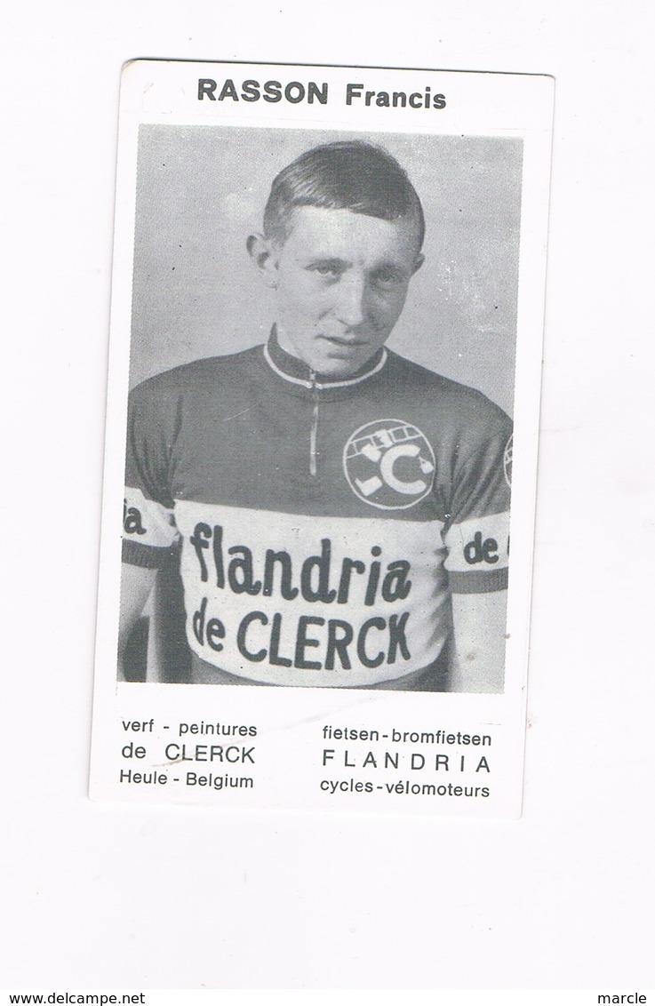 RASSON Francis  Wielrenner Coureur Cycliste  Flandria - Cyclisme