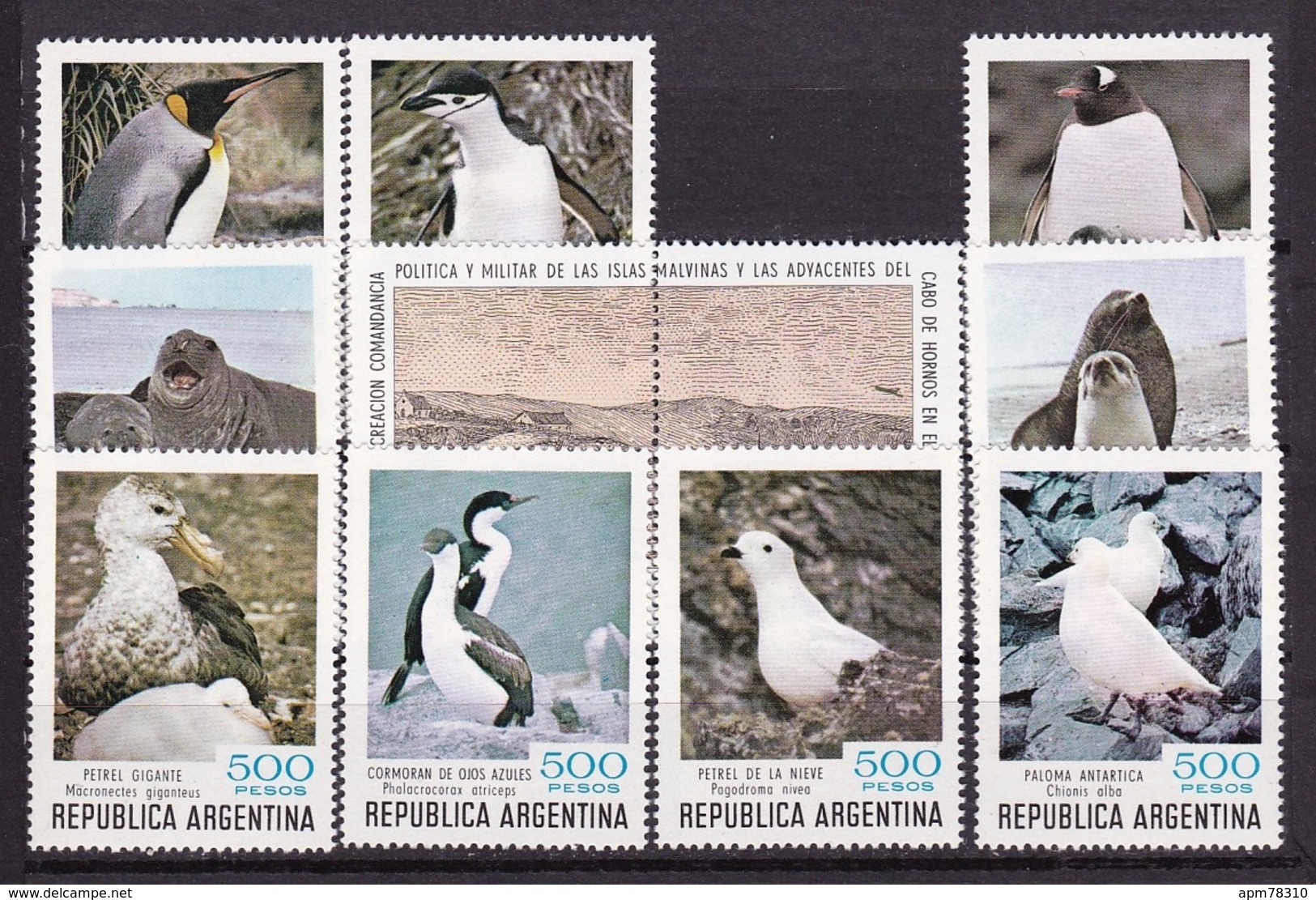 ARGENTINE 1980 ** BF25 Oiseaux Antarctique Manque N°3 - Blocks & Sheetlets
