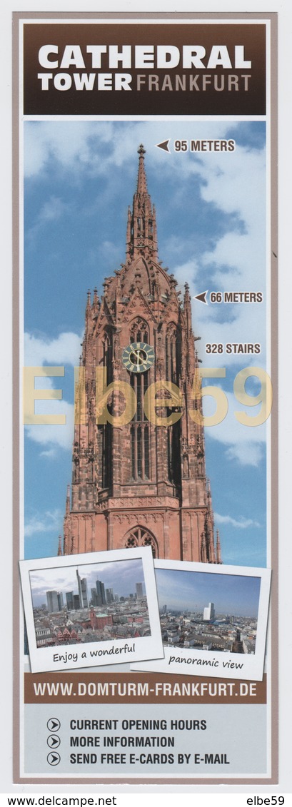 Frankfurt, Marque-page, Lesezeichen, Domturm, Cathedral Tower - Segnalibri