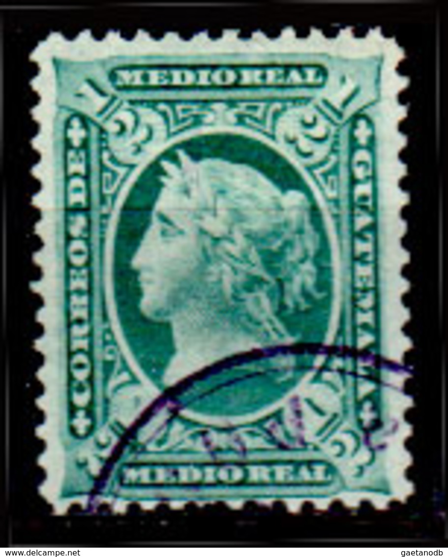 Guatemala-0014 - Emissione 1875 (o) Used - - Guatemala