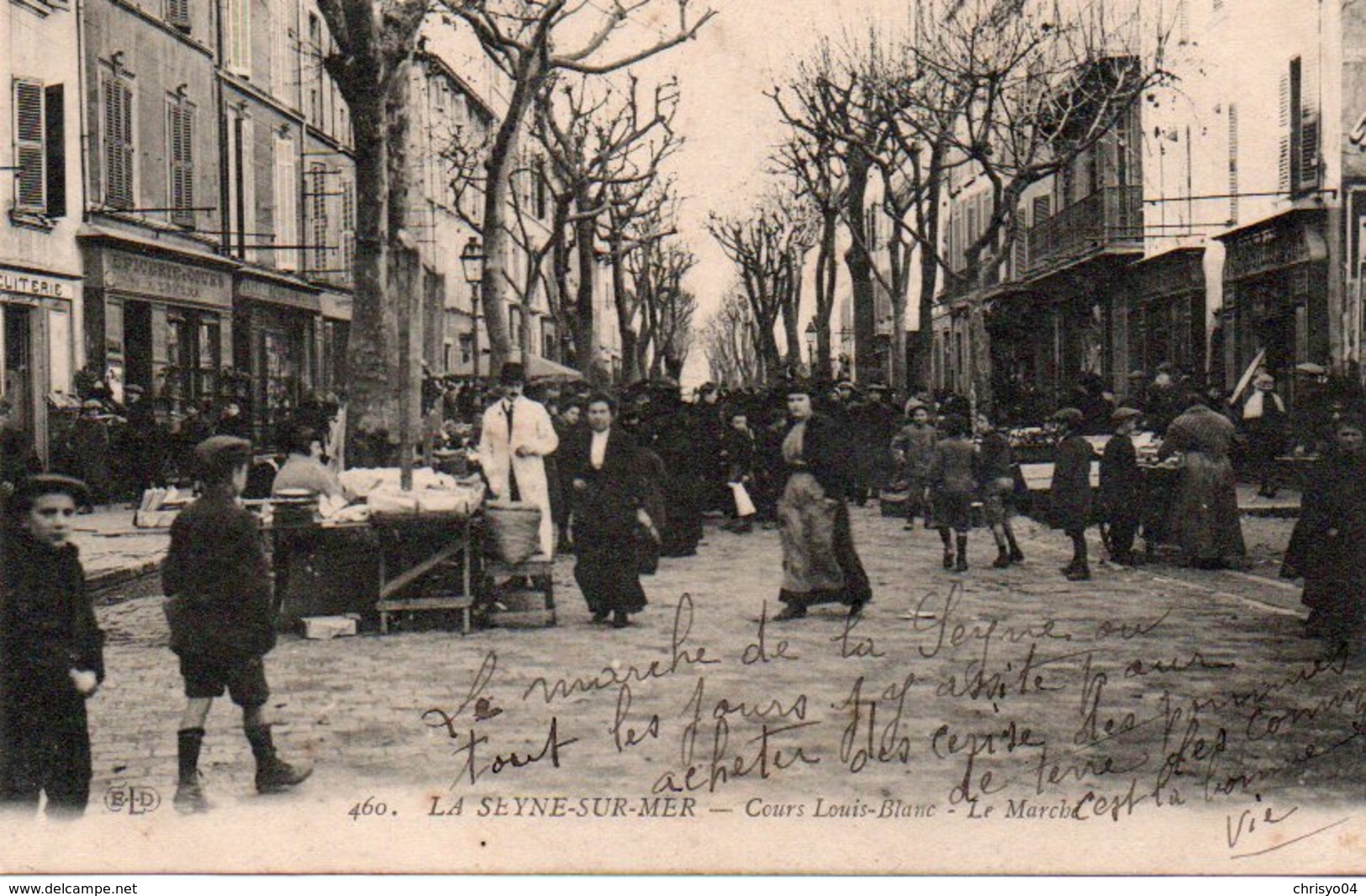 86Cpt  83 La Seyne Sur Mer Cours Louis Blanc Le Marché - La Seyne-sur-Mer