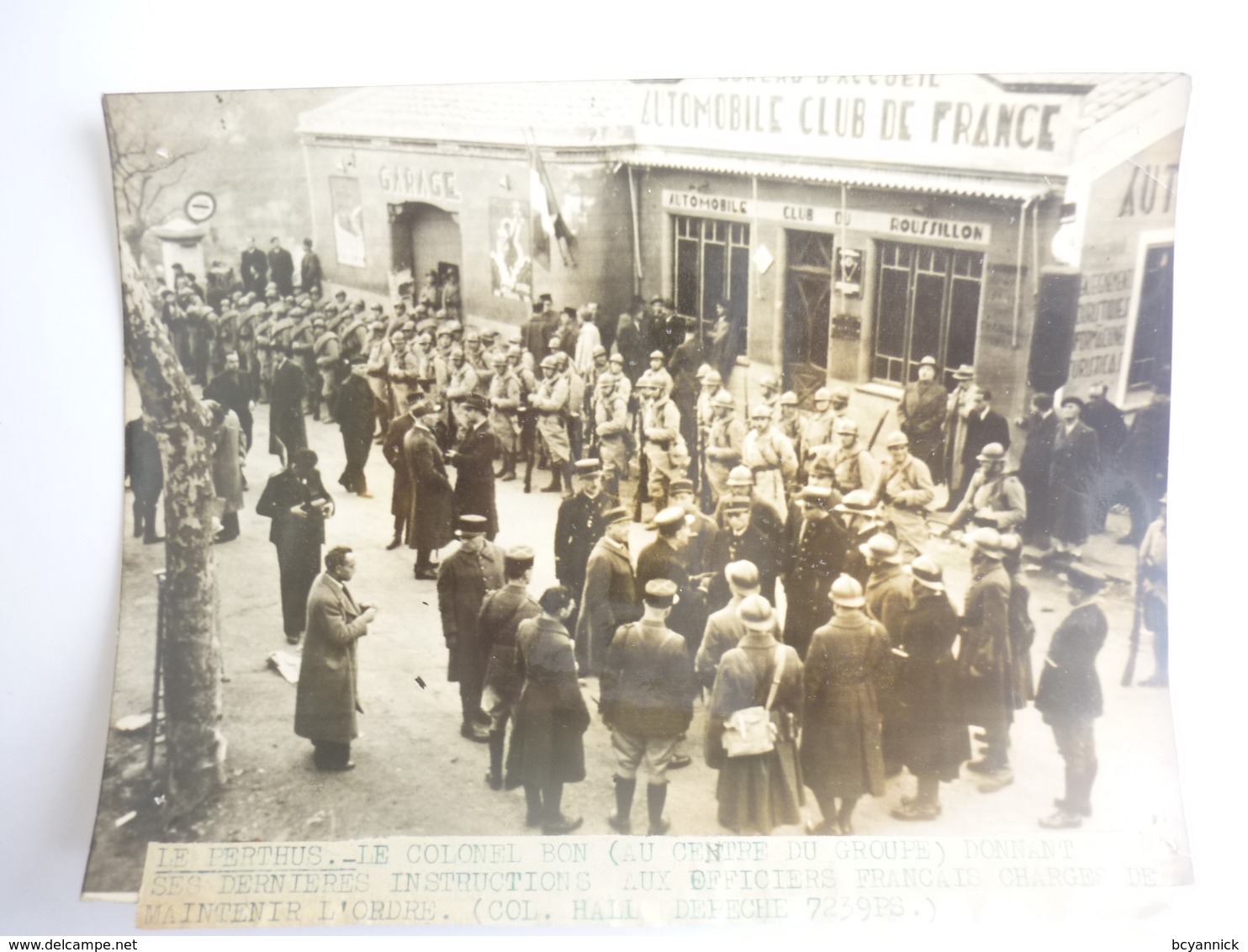 66 Photo LE COLNEL BON DONNANT SES DERNIERES INSTRUCTIONS AUX OFFICIERS FRANCAIS - Autres & Non Classés