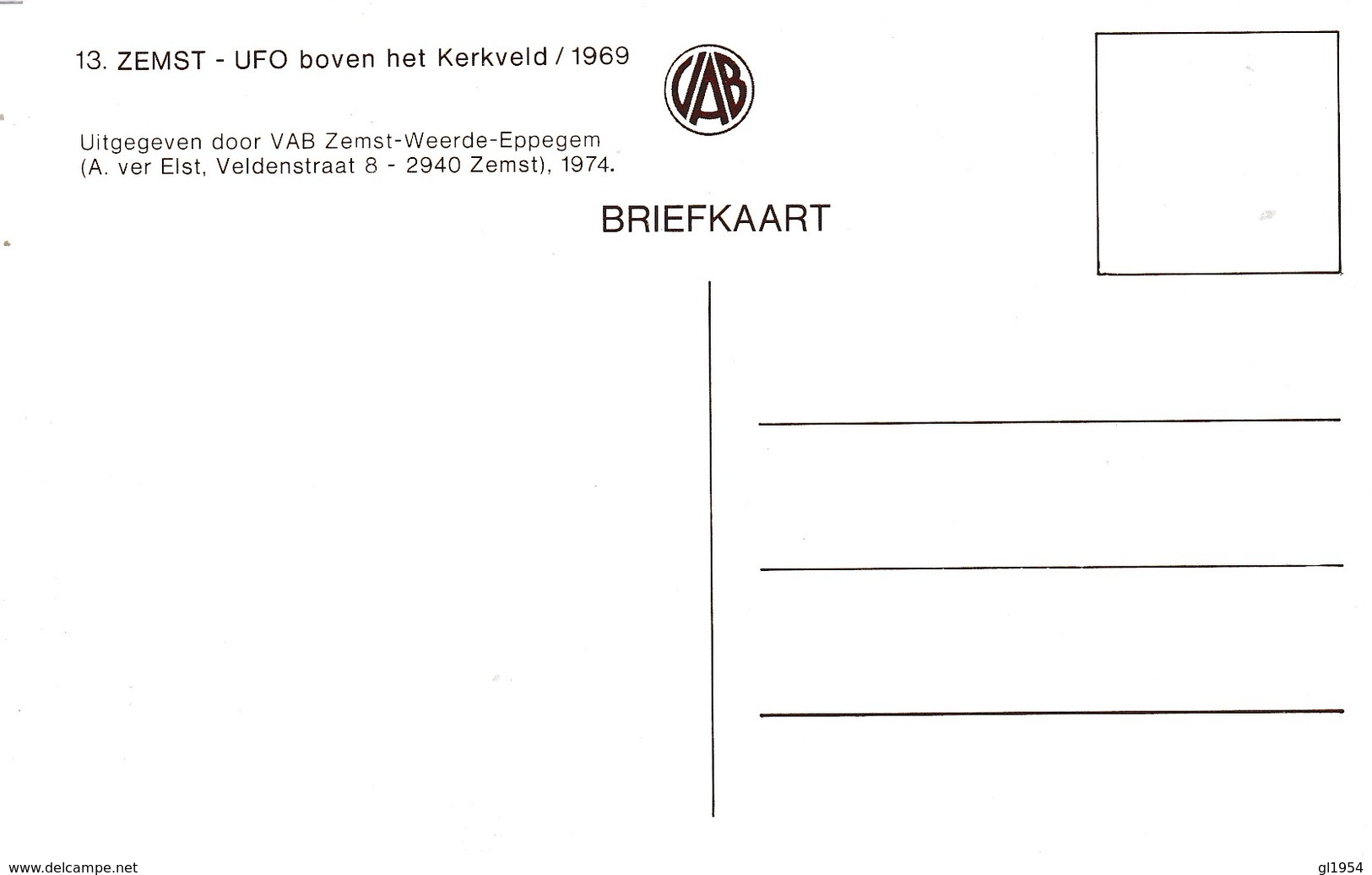 Zemst, Ufo Boven Het Kerkveld - Zemst