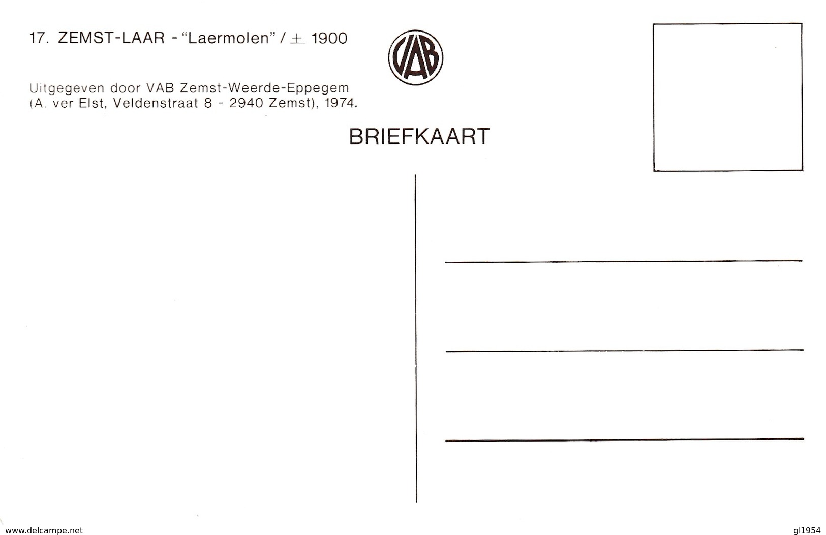 Zemst, De Molen, Laer - Zemst