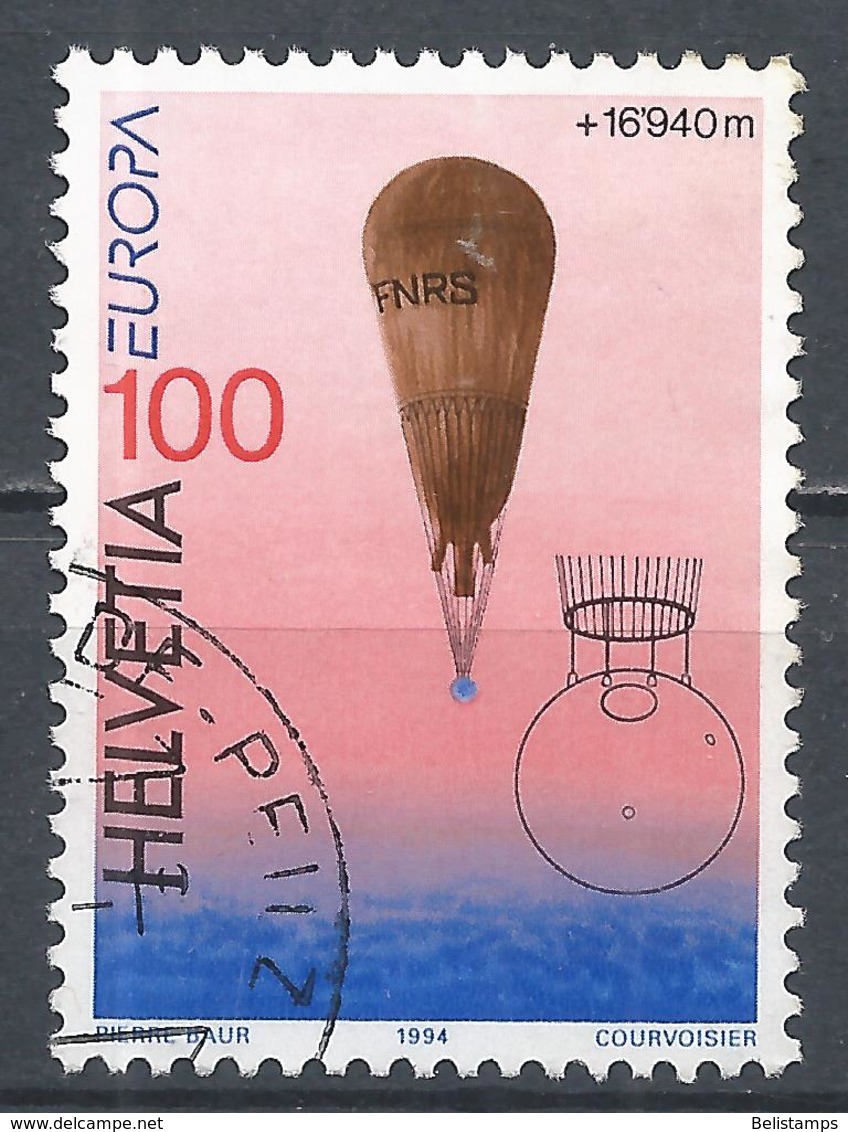 Switzerland 1994. Scott #947 (U) Europa, Stratospheric Balloon - Oblitérés