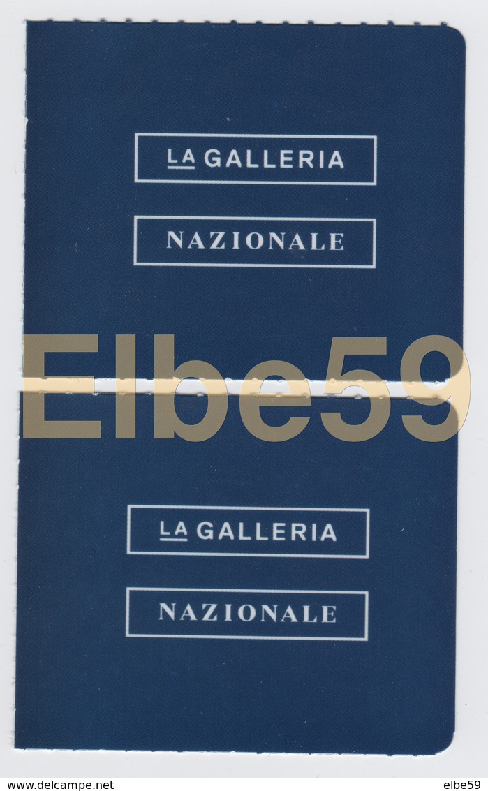 Roma, 2016, Galleria Nazionale D'Arte Moderna GNAM, 2 Biglietti D'ingresso, 6-11-2016 - Tickets - Vouchers