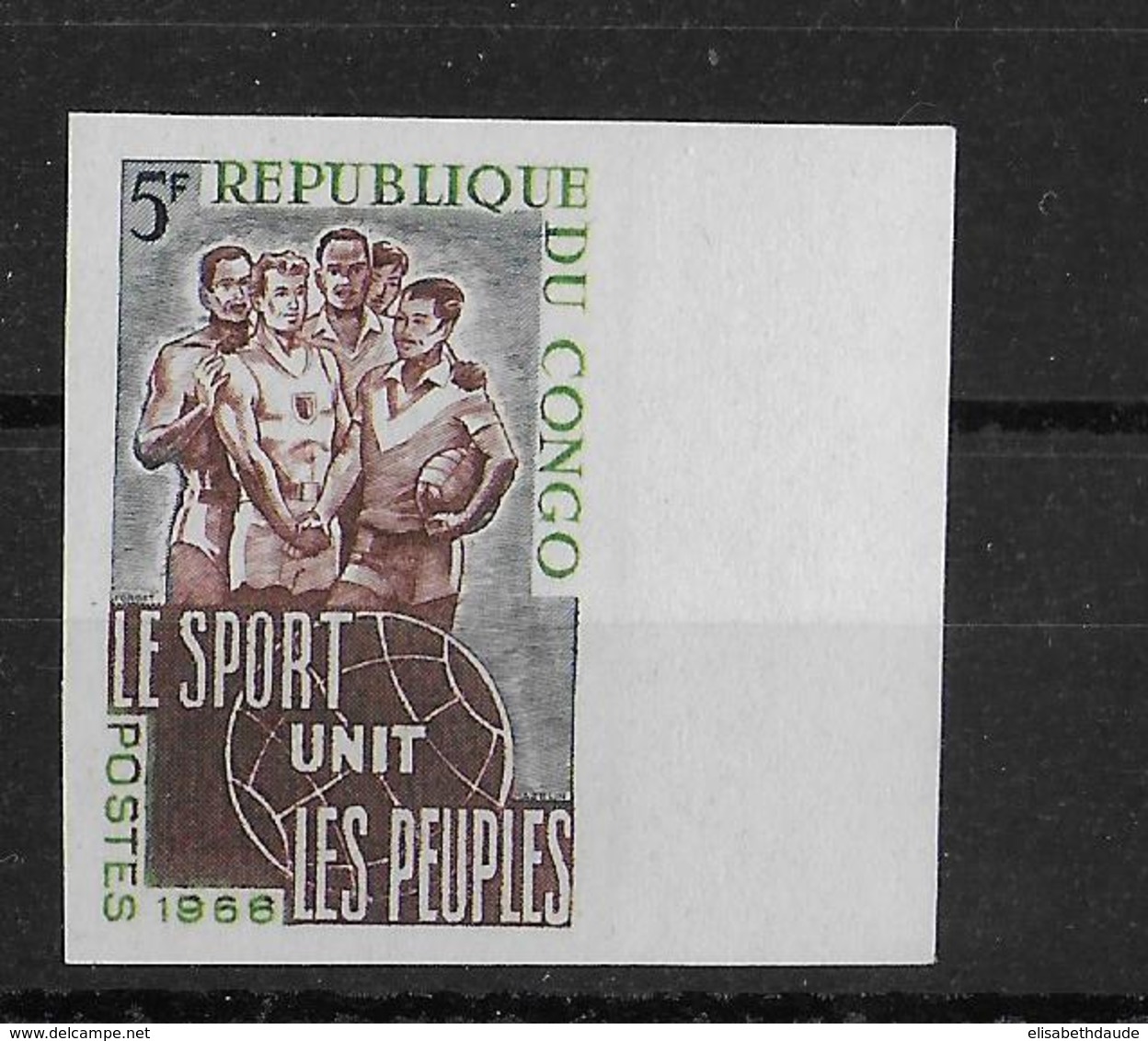 CONGO - SPORT - YT 193 ** NON DENTELE - Mint/hinged