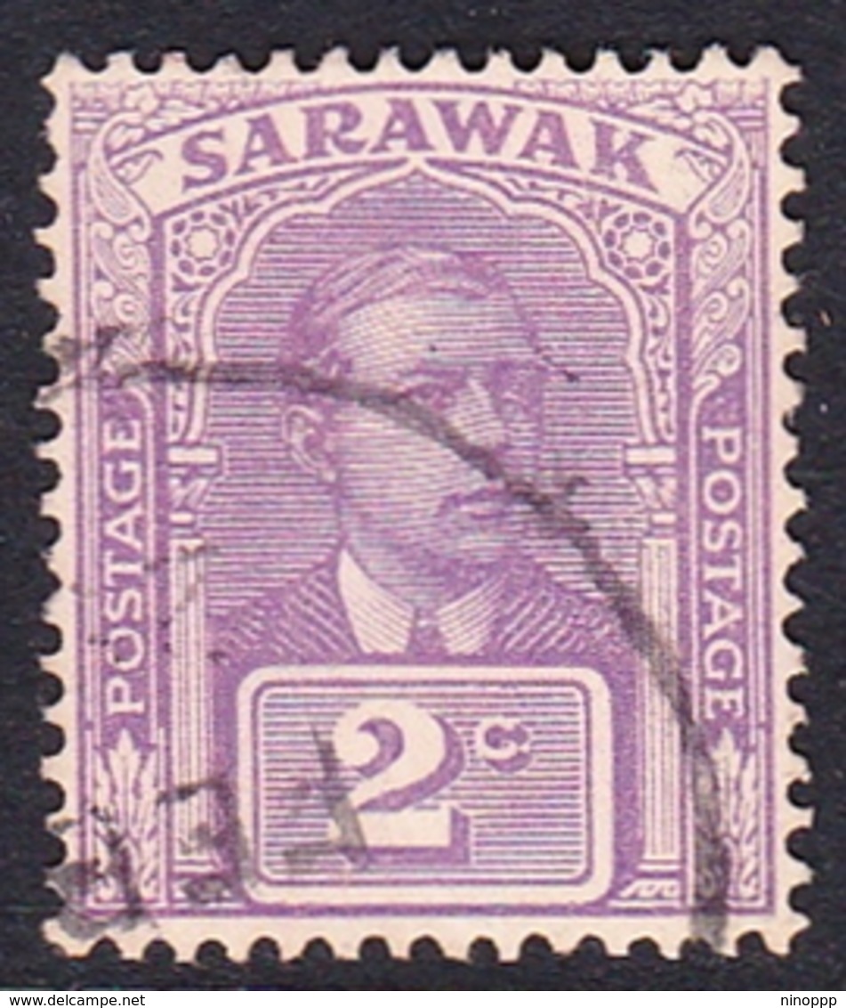 Malaysia-Sarawak SG 63 1923 Sir James Brook, 2c Purple, Used - Sarawak (...-1963)