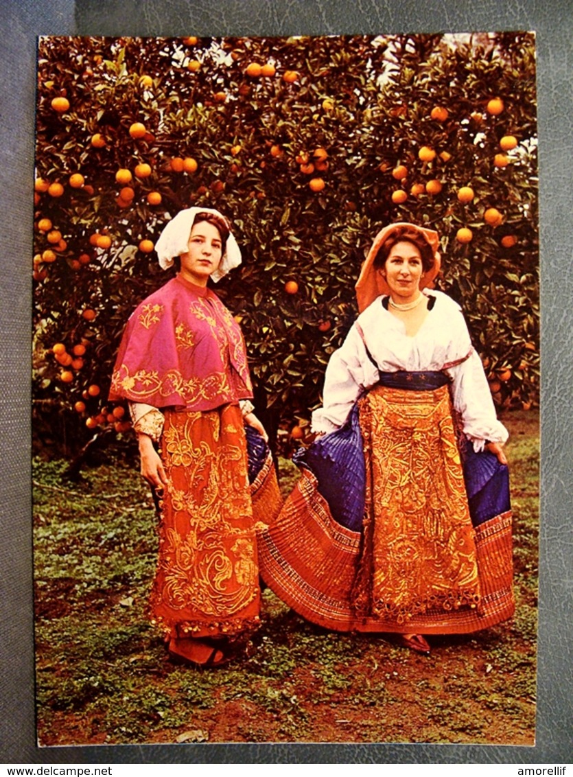 (FG.C33) SICILIA - COSTUMI TIPICI LOCALI SICILIANI, ARANCI (ANIMATA) Costume Locale - Costumi