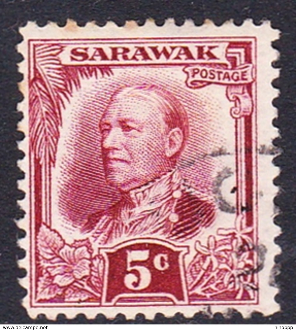 Malaysia-Sarawak SG 95 1932 Sir James Brook, 5c Deep Lake, Used - Sarawak (...-1963)