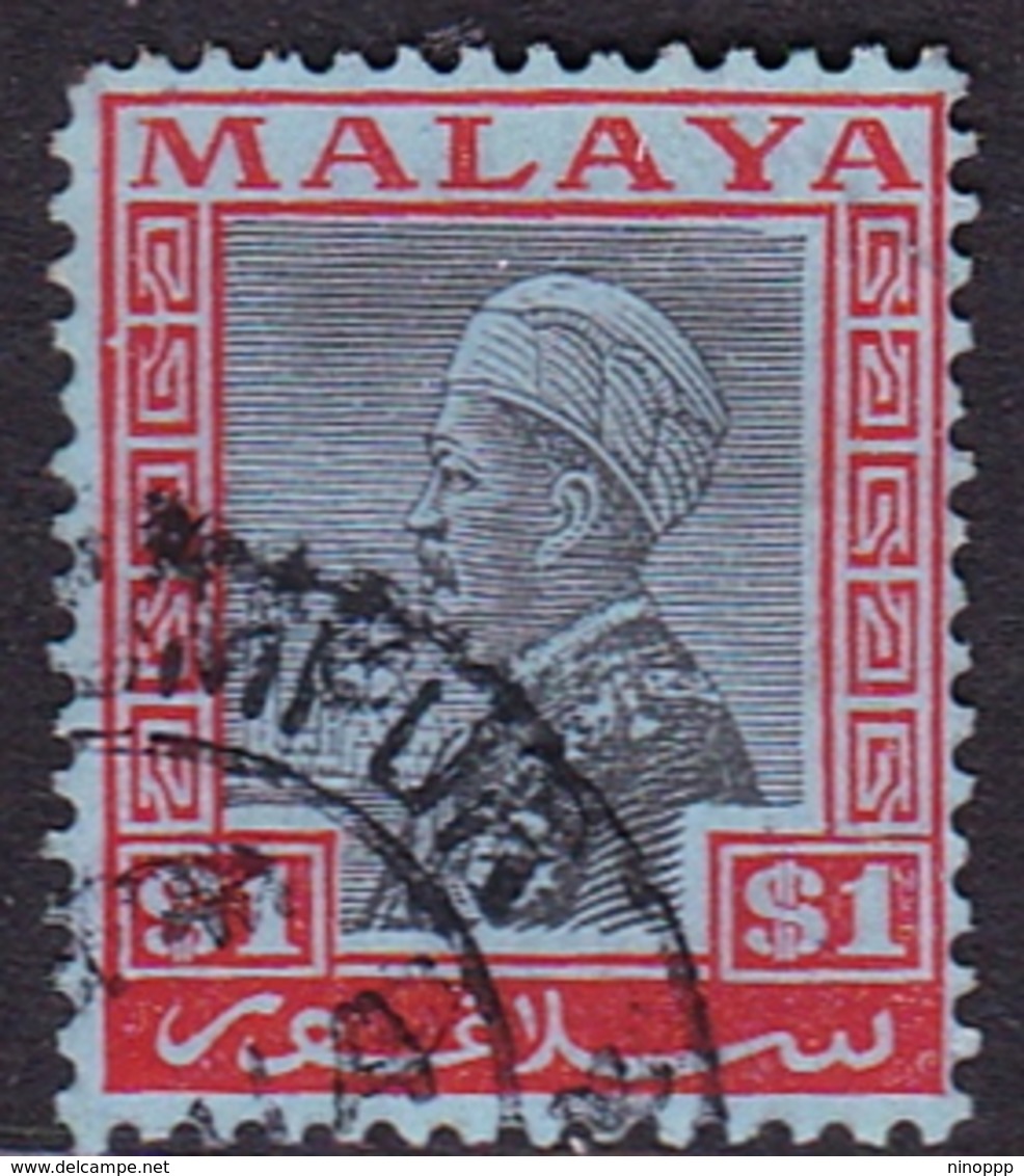 Malaysia-Selangor SG 83 1936 Sultan Alam Shah, $ 1.00, Used - Selangor