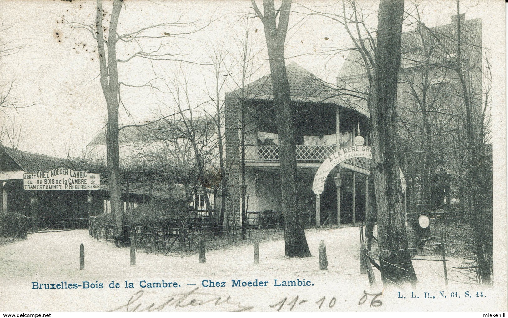 BRUXELLES-CHEZ MOEDER LAMBIC-BOIS DE LA CAMBRE-IXELLES - Cafés, Hotels, Restaurants