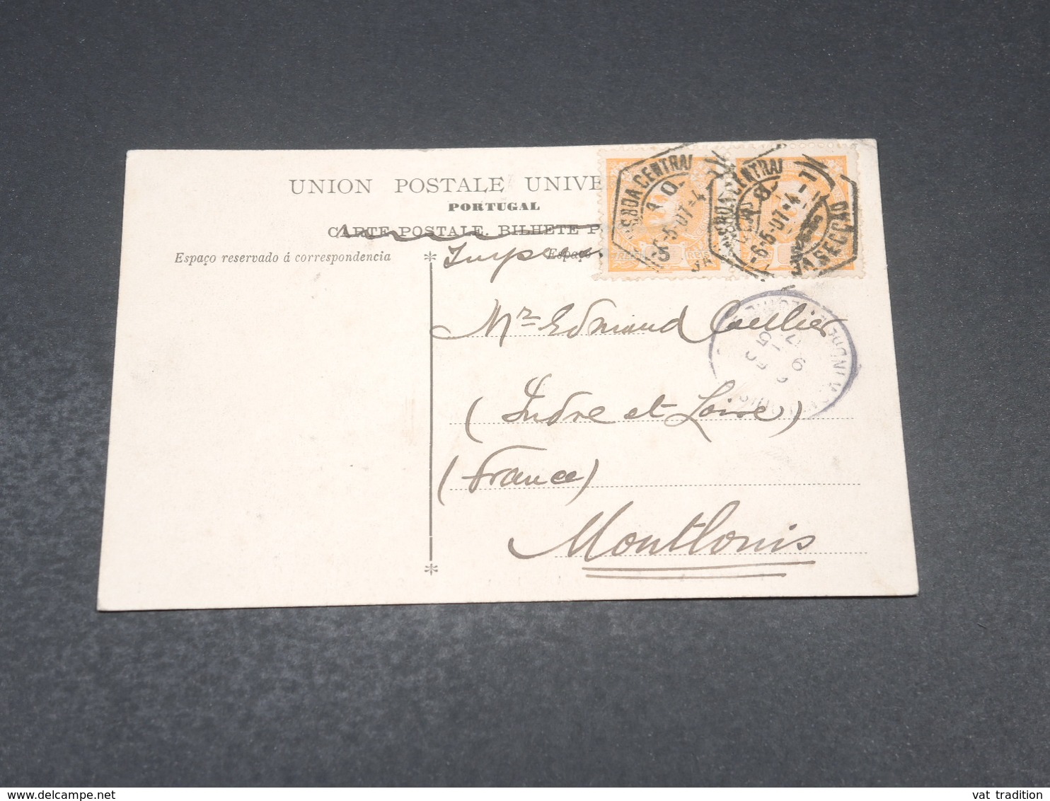 PORTUGAL - Affranchissement De Lisbonne Sur Carte Postale En 1907- L 18965 - Cartas & Documentos