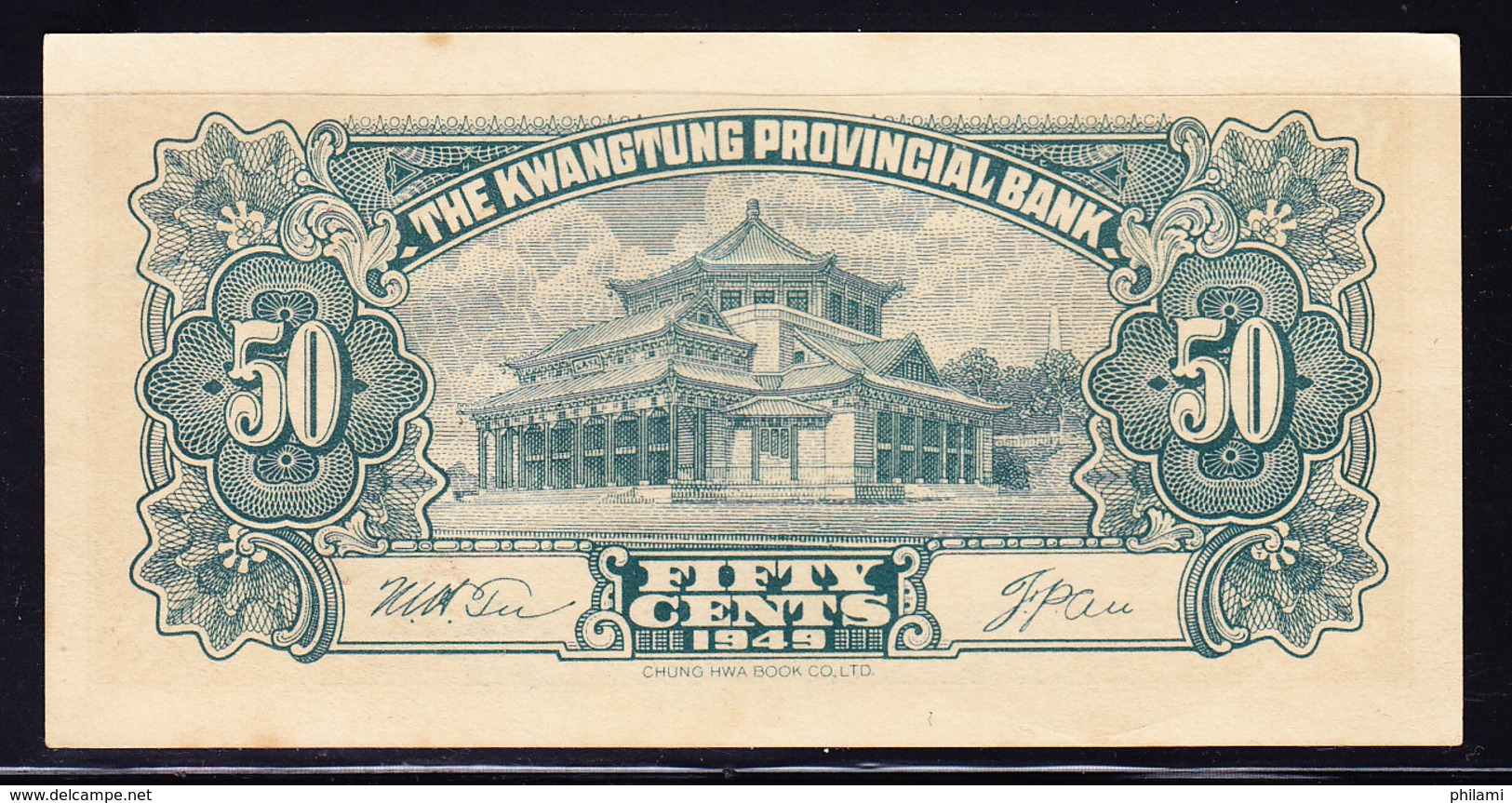 CHINA, THE KWANGTUNG PROVINCIAL BANK, BILLET DE 50 CENTS UNCIRC. (BB26) - China