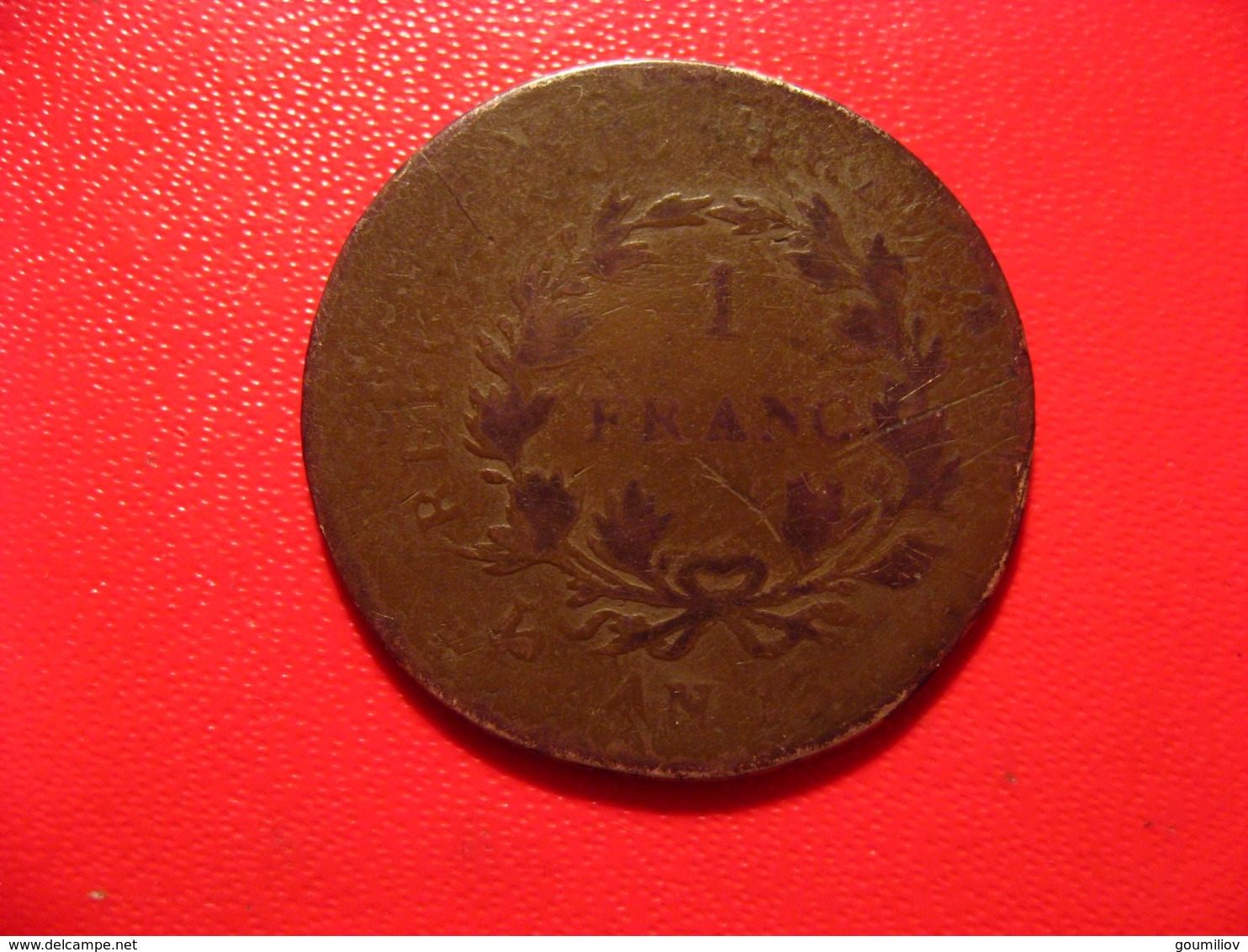 France - Franc An 13 A Paris Napoléon Ier - Double frappe décentrée 7298