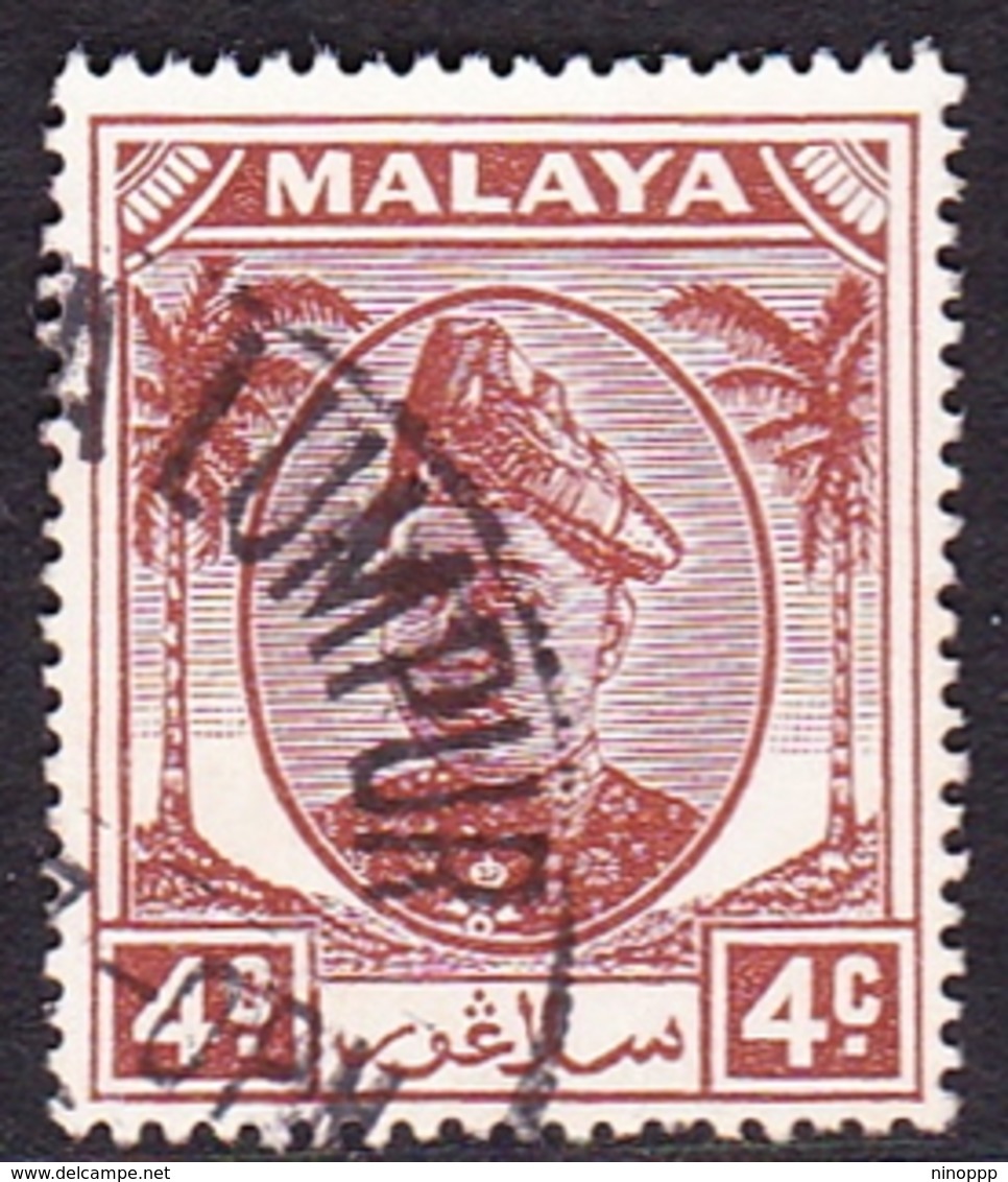 Malaysia-Selangor SG 931949  Sultan Alam Shah, 4c Brown, Used - Selangor