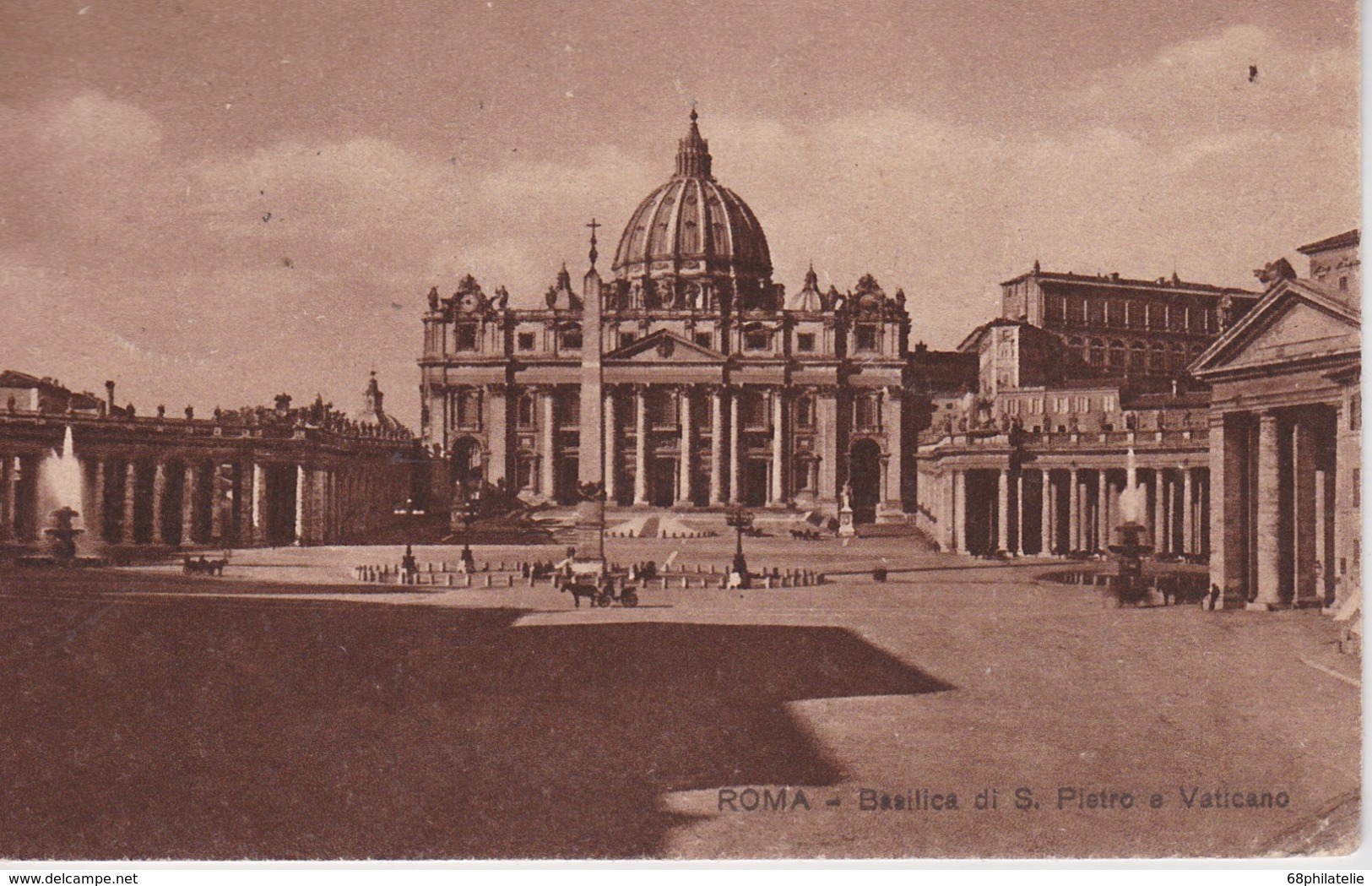 VATICAN 1929 CARTE DE ROME - Lettres & Documents