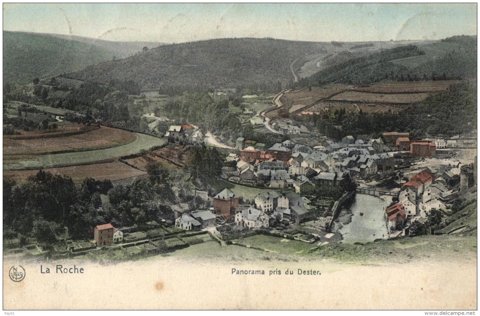 BELGIQUE - LUXEMBOURG - LAROCHE (5 Cartes) - L'Eglise - Panorama Pris Du Dister - Route D'Houffalize - Panorama -Le Pont - 5 - 99 Cartes