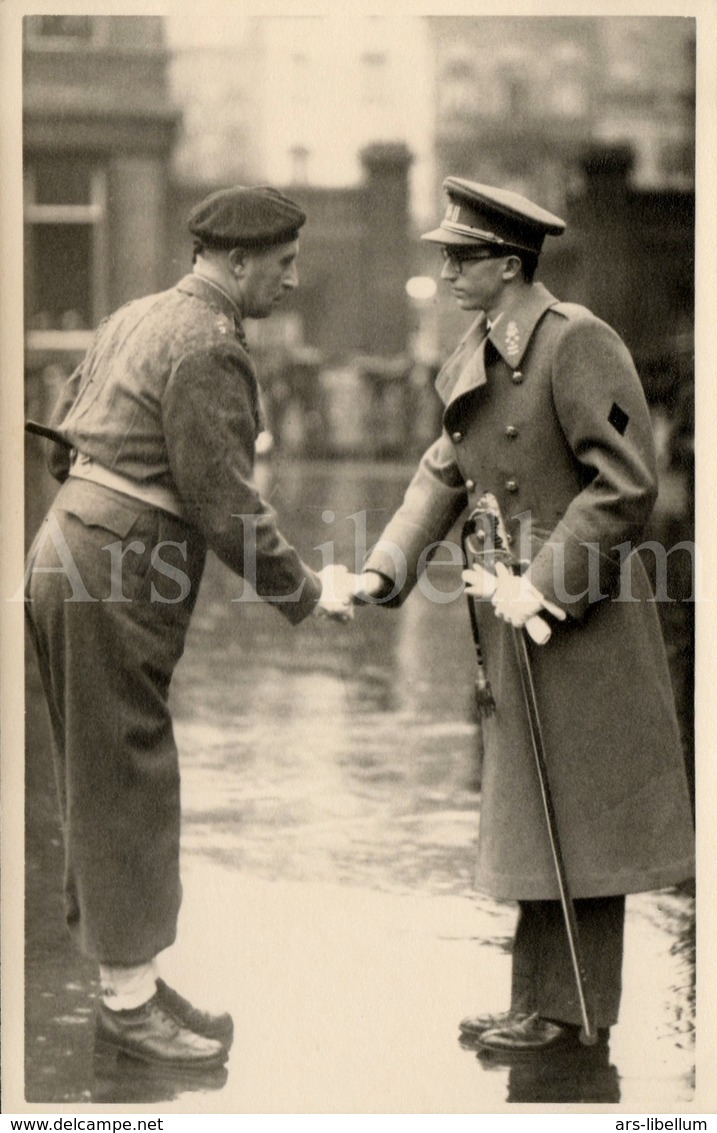 Photo Postcard / ROYALTY / België / Belgique / Prince Baudouin / Prins Boudewijn / Ecole Militaire / 1950 - Personnages