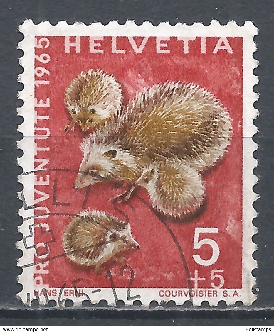 Switzerland 1965. Scott #B350 (U) Hedgehogs - Usados