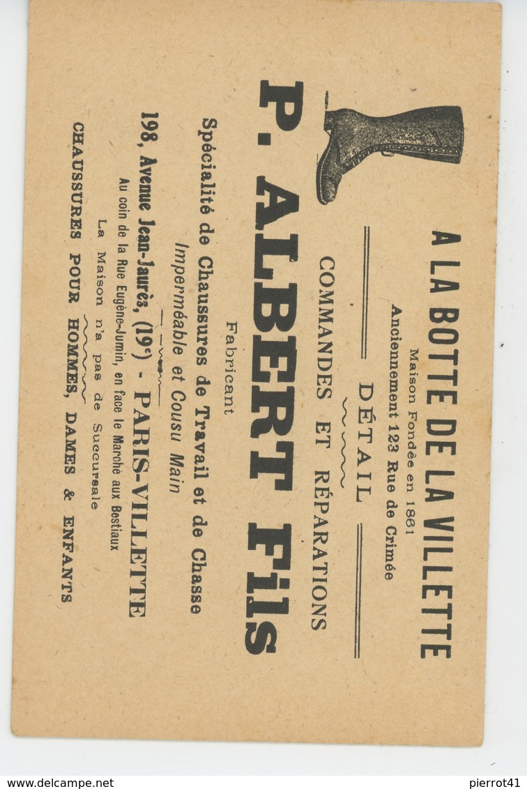 BENJAMIN RABIER - Jolie Carte "AUX TUILERIES " Enfants Et Nourrice - Carte PUB Pour Chaussures A LA BOTTE DE LA VILLETTE - Rabier, B.