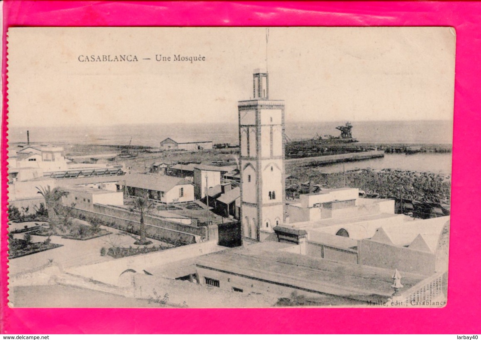 Cpa  Carte Postale Ancienne - Casablanca Une Mosquee - Casablanca