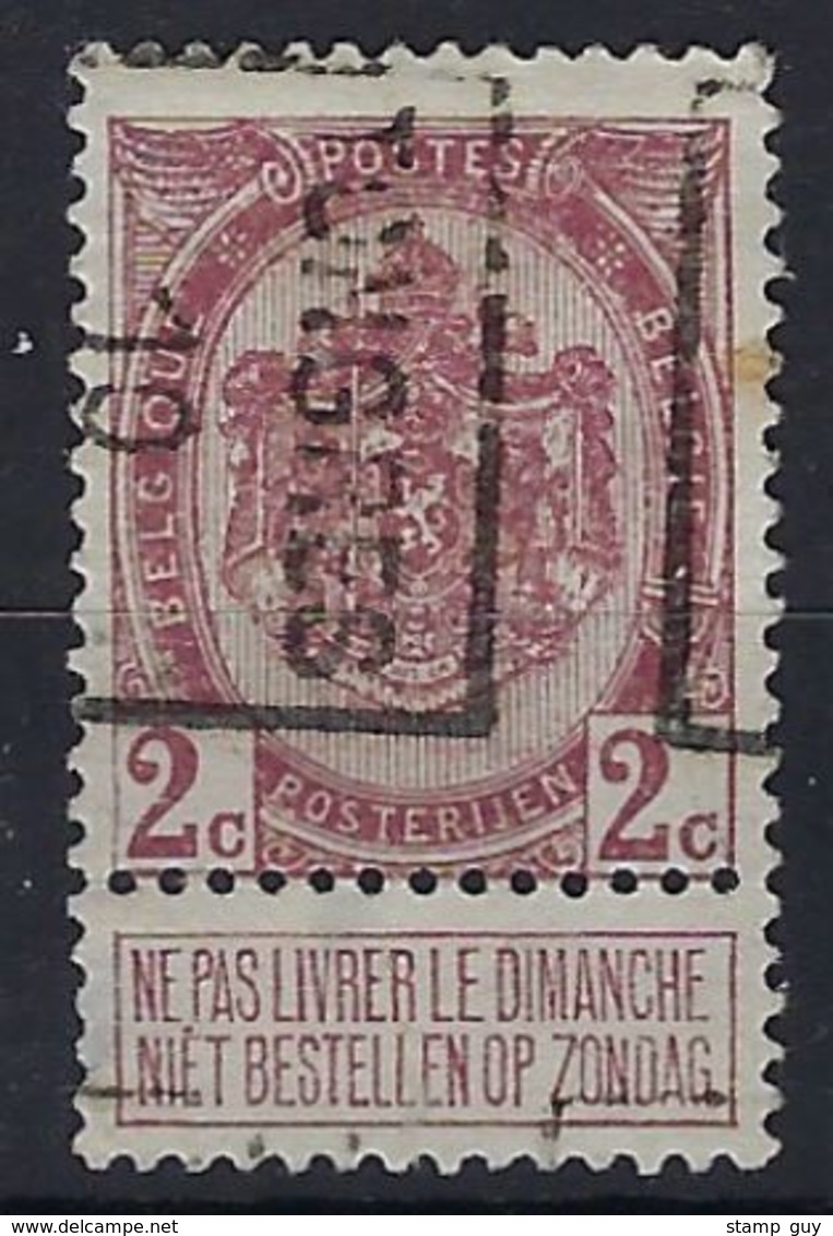 Zegel Nr. 82 Voorafgestempeld / Preo Nr. 1553 Pos. B  TONGRES 10 ; Staat Zie Scan ! - Roulettes 1910-19